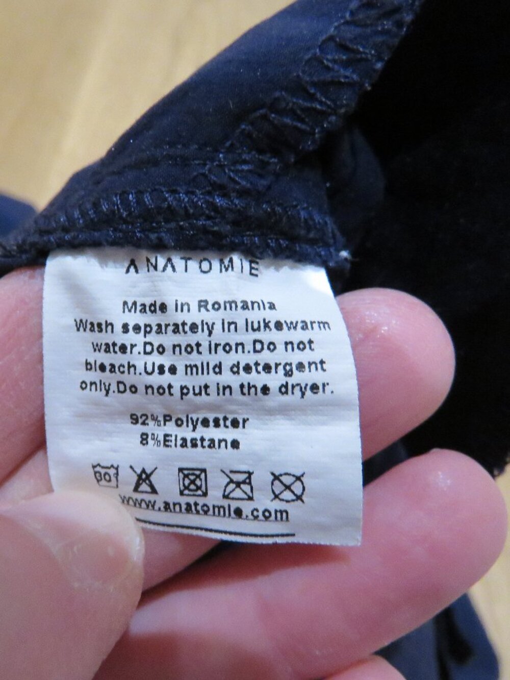 ANATOMIE The Skyler Travel Pants Navy Size Medium Utility Comfort Straight Leg - Picture 10 of 11